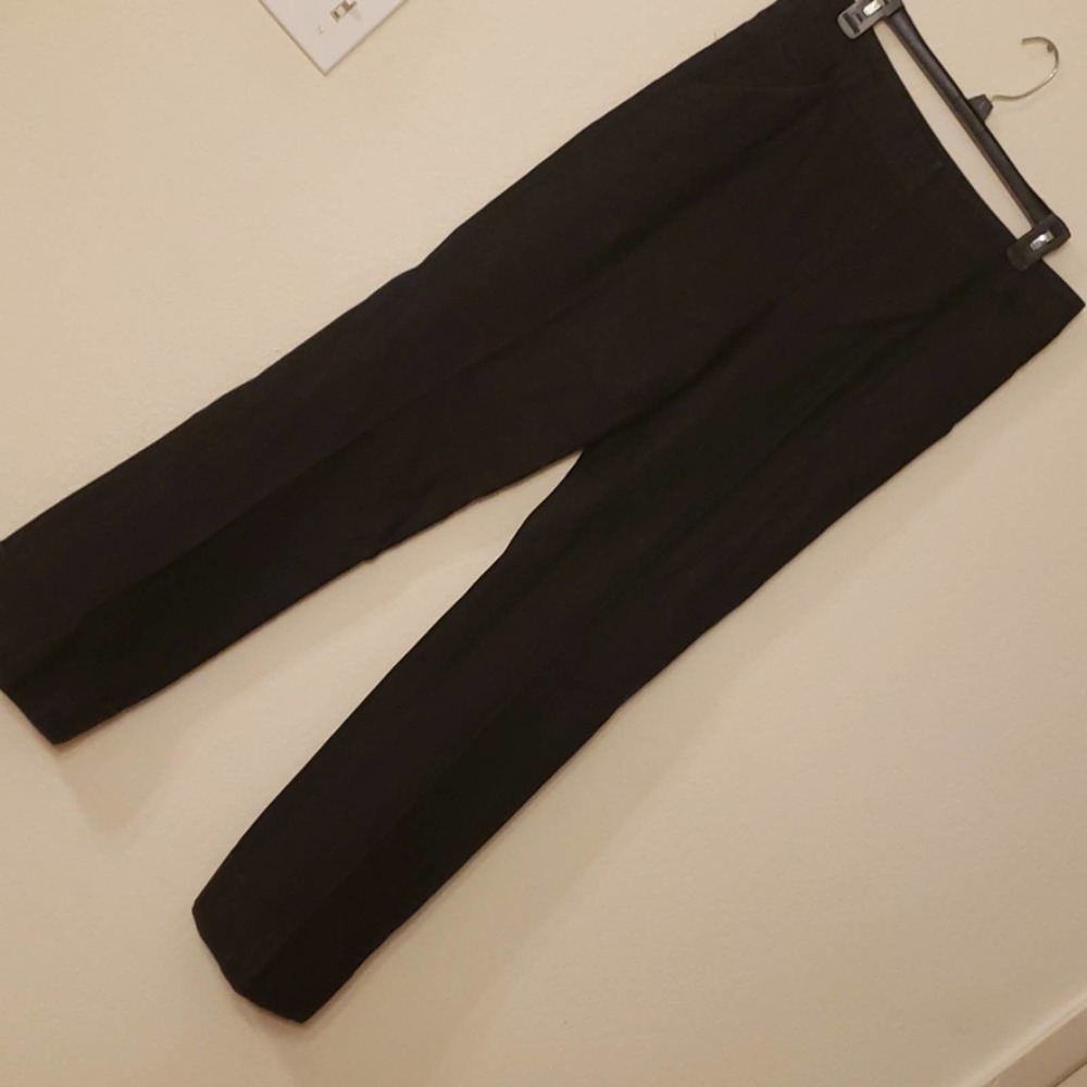 Focus 2000 Black Denim Cuffed Sz 8 Slacks - Picture 2 of 8